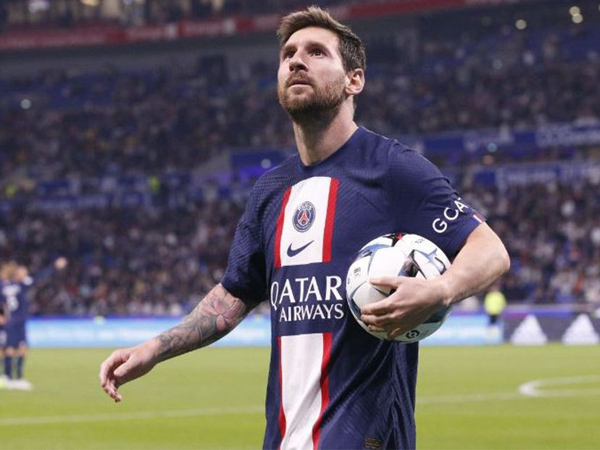 Penyerang PSG, Lionel Messi.