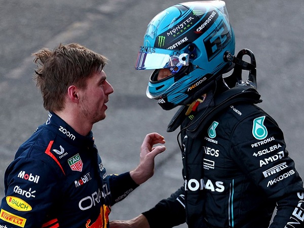 Max Verstappen, George Russell