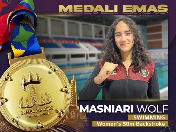 Masniari Wolf Sumbang Emas Kedua Cabor Renang di SEA Games 2023
