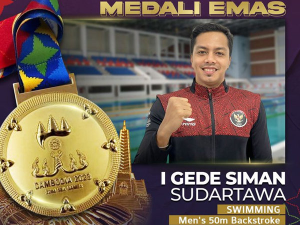 Renang Raih Emas Pertama di SEA Games 2023 Lewat I Gede Siman Sudartawa