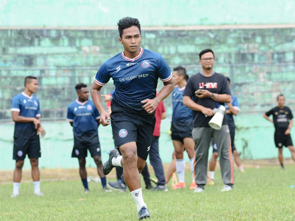 Pemain Arema FC menjalani fitness test