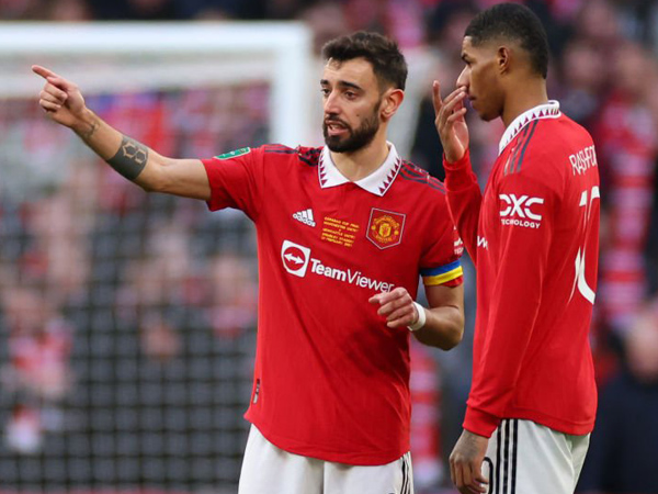 Bruno Fernandes dan Marcus Rashford.
