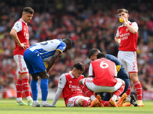 Gabriel Martinelli tidak dapat menyelesaikan pertandingan melawan Brighton