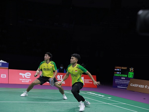 Leo/Daniel minta maaf gagal menang dari Wakil Jerman di Piala Sudirman 2023.