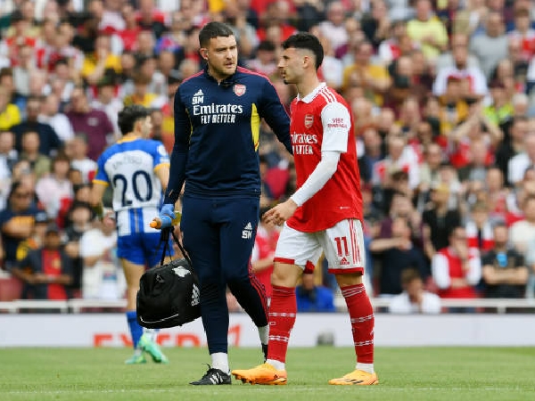 Gabriel Martinelli mengalami cedera saat pertandingan melawan Brighton