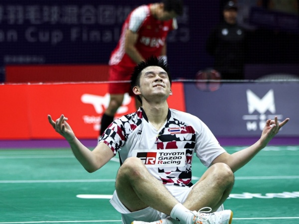 Piala Sudirman 2023: Kunlavut Lakukan Pose Erling Haaland Saat Kalahkan Jonatan Christie