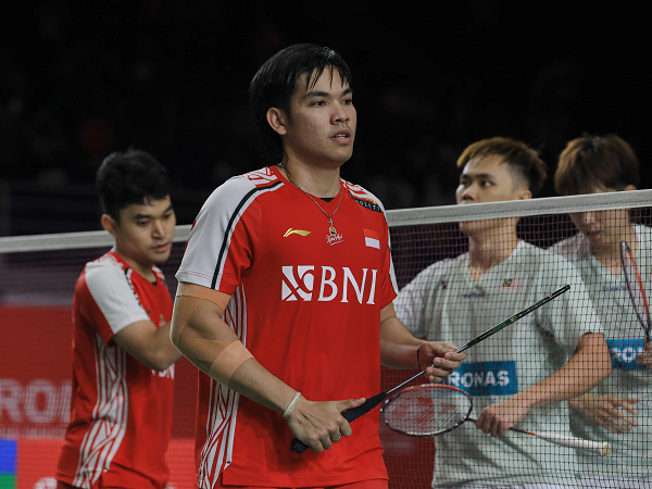 Leo/Daniel minta maaf setelah terhenti di semifinal Malaysia Masters 2023.