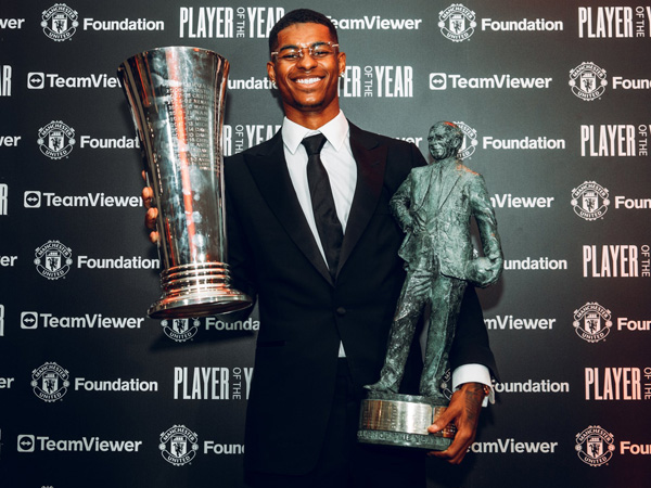 Penyerang Manchester United, Marcus Rashford.