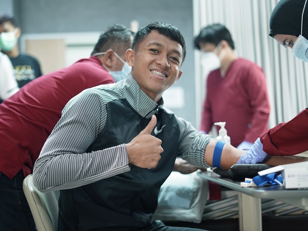 Winger Persib, Febri Hariyadi ketika melakukan tes medis