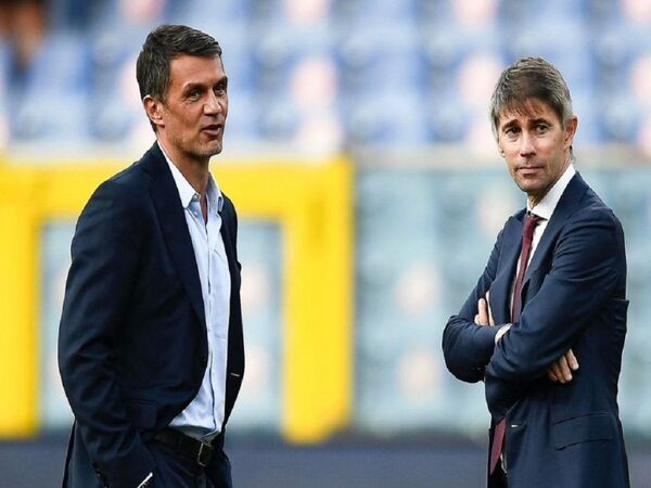 Paolo Maldini dan Ricky Massara disebut telah dipecat oleh AC Milan dari jabatannya sebagai direktur klub / via Getty Images
