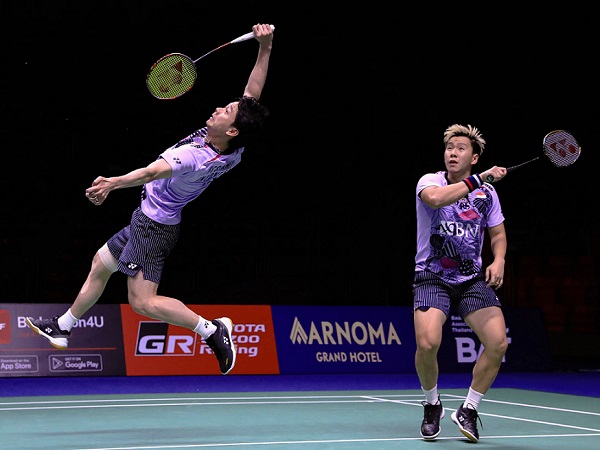 Kevin/Marcus Menang Mudah di Babak Pertama Singapore Open 2023