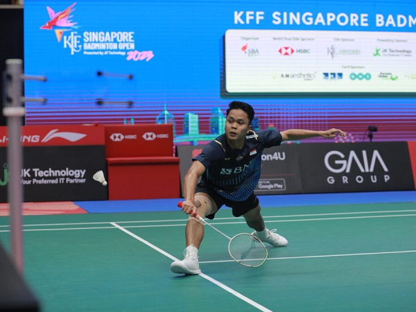 Anthony Ginting puas bisa juarai Singapore Open 2023.
