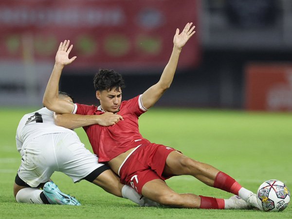 Pemain naturalisasi, Rafael Struick melakoni debut bersama timnas Indonesia di laga kontra Palestina