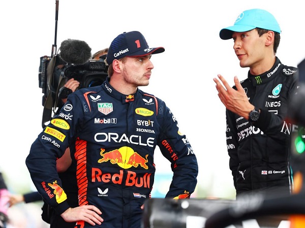George Russell, Max Verstappen
