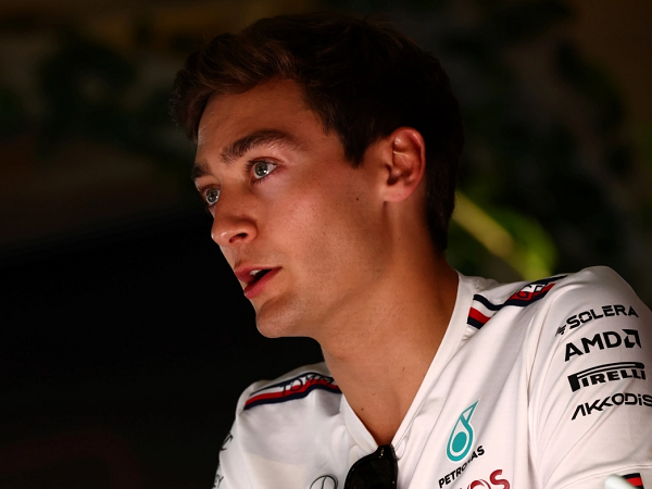 George Russell sumringah bisa tembus lima besar di GP Inggris.