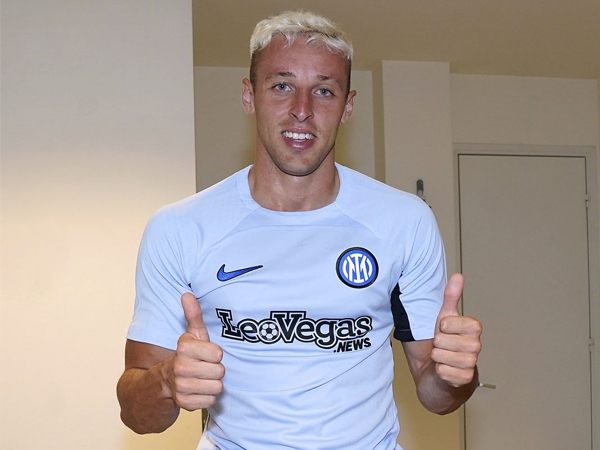 Gelandang Inter Milan, Davide Frattesi.