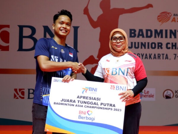 BNI Beri Penghargaan Kepada Anthony Ginting Atas Kemenangan Di Kejuaraan Asia