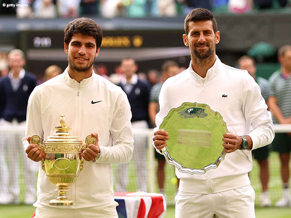 Meski Kalah, Novak Djokovic Lontarkan Pujian Terhadap Carlos Alcaraz