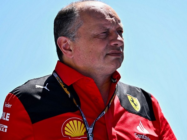 Bos Ferrari, Frederic Vasseur. (Images: Getty)