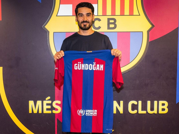 Gelandang Barcelona, Ilkay Gundogan.