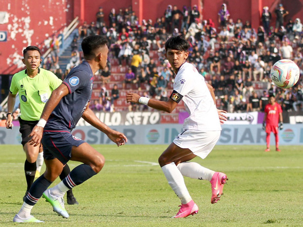 Pemain Persik Kediri, Yusuf Meilana saat dipercaya sebagai kapten tim