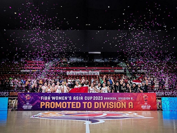 Timnas Basket Putri Juara FIBA WOMEN Asia Cup Divisi  B