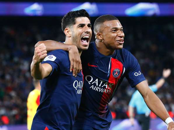 Marco Asensio dan Kylian Mbappe