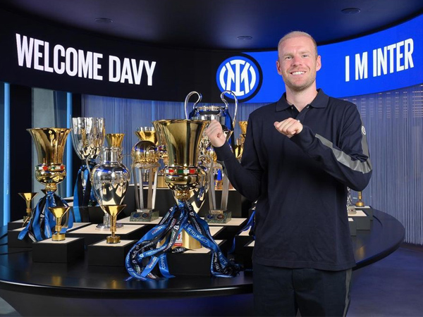 Gelandang Inter Milan, Davy Klaassen.