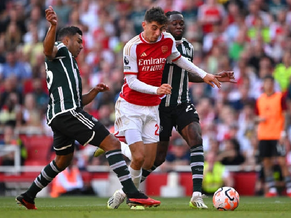 Kai Havertz tidak bisa berbuat banyak saat Arsenal menghadapi Manchester United