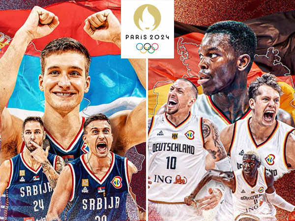 Serbia dan Jerman menjadi tim ketujuh dan kedelapan yang telah dipastikan lolos ke Olimpiade Paris 2024 bersama enam negara lainnya. (Foto: FIBA)