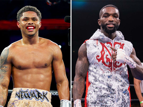 Shakur Stevenson (kiri) dan Frank Martin. (Foto: ESPN)