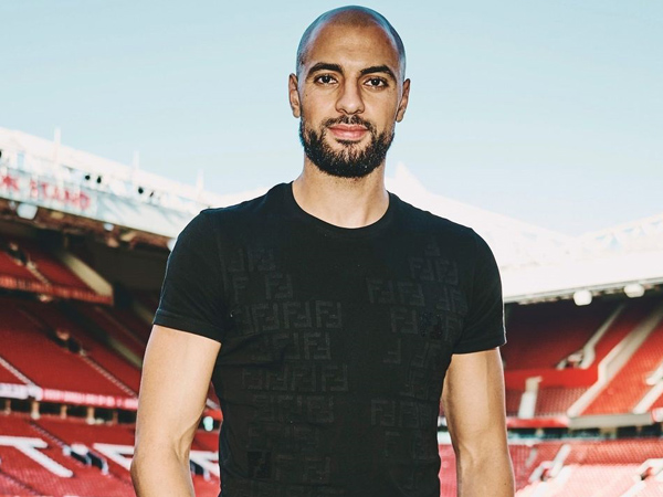 Gelandang Man United, Sofyan Amrabat.