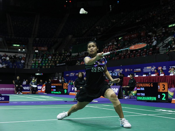 Gregoria Mariska Tunjung tetap merendah meski lolos perempat final Hong Kong Open 2023.