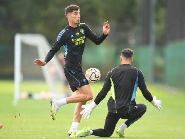 Kai Havertz dan David Raya tiba di Arsenal selama musim panas