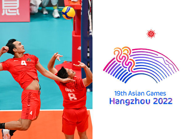 Tim putra Indonesia harus mengakui keunggulan tuan rumah China di babak 12 besar cabang voli Asian Games Hangzhou. (Foto: X.com)