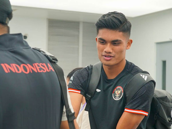 Penyerang timnas Indonesia U-24, Ramadhan Sananta tiba di Tiongkok