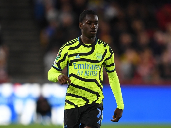 Charles Sagoe Jr melakoni debutnya untuk Arsenal