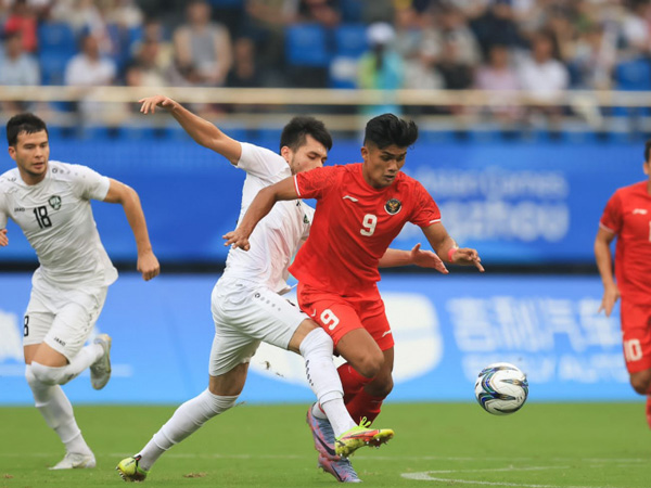 Penyerang timnas Indonesia U-24, Ramadhan Sananta di Asian Games 2023