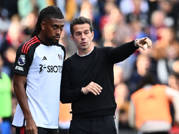 Alex Iwobi dan manajer Fulham, Marco Silva