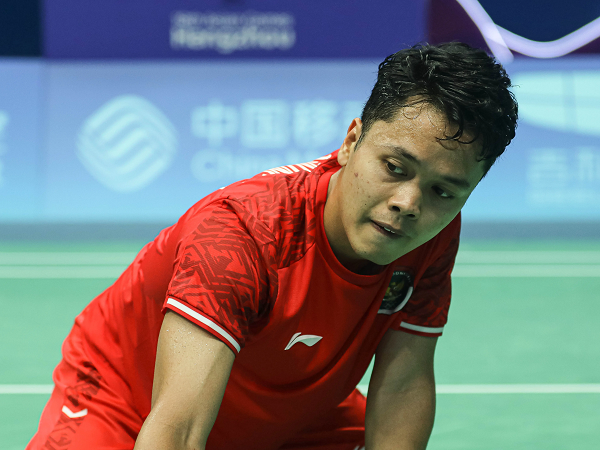 Anthony Ginting sedih gagal bersinar di Asian Games 2022.