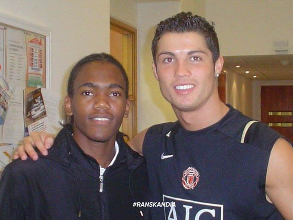 Penyerang Rans Nusantara FC, Evandro Brandao saat masih di Manchester United