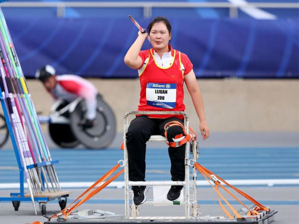 Salah satu bintang China di Asian Para Games Hangzhou, Zou Lijuan, menggondol dua emas di Kejuaraan Dunia Para Atletik tahun ini di Paris. (Foto: Paralympic.org)
