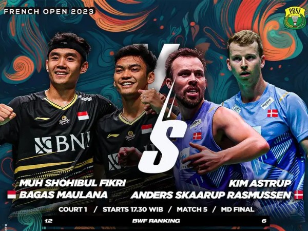 Jadwal Final French Open 2023: Peluang Indonesia Bawa Pulang 2 Gelar Juara