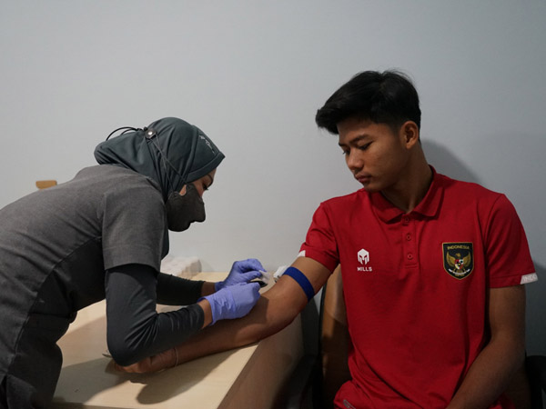 Skuat timnas Indonesia U-17 jalani tes kesehatan