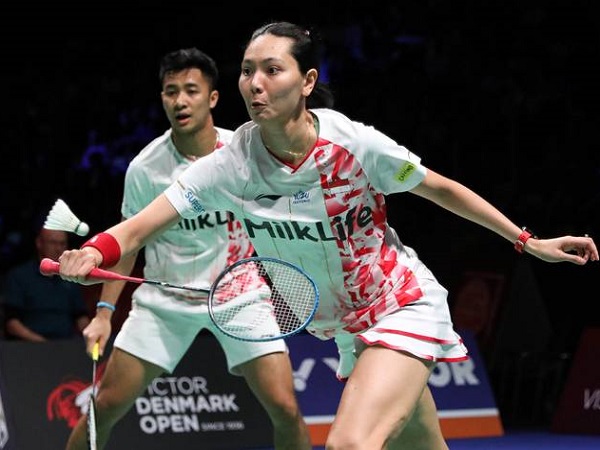 Dejan/Gloeia & Rehan/Ayu Lolos 16 Besar Hylo Open 2023