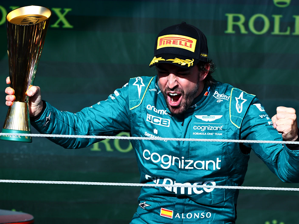 Fernando Alonso lega setelah tembus podium lagi di GP Sao Paulo.