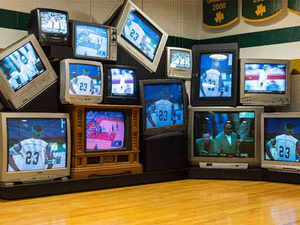 Salah satu pojok di dalam museum LeBron James' Home Court yang akan dibuka pada 25 November di Akron. (Foto: Yayasan LeBron James)