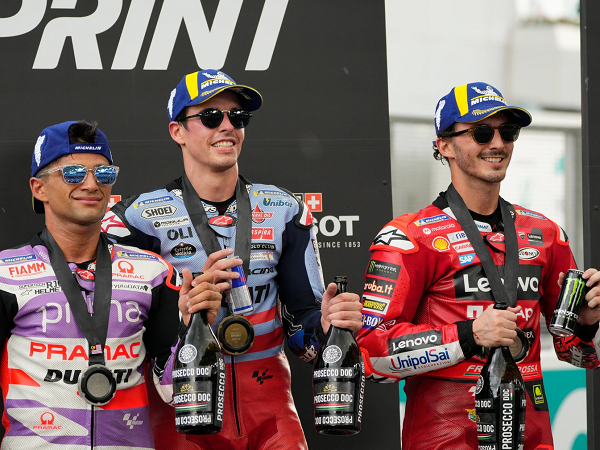 Kecepatan Alex Marquez di Sprint Race GP Malaysia buat Francesco Bagnaia terkesan.