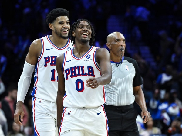 Tyrese Maxey teringat Kelly Oubre Jr saat cetak 50 poin jumpa Indiana Pacers.