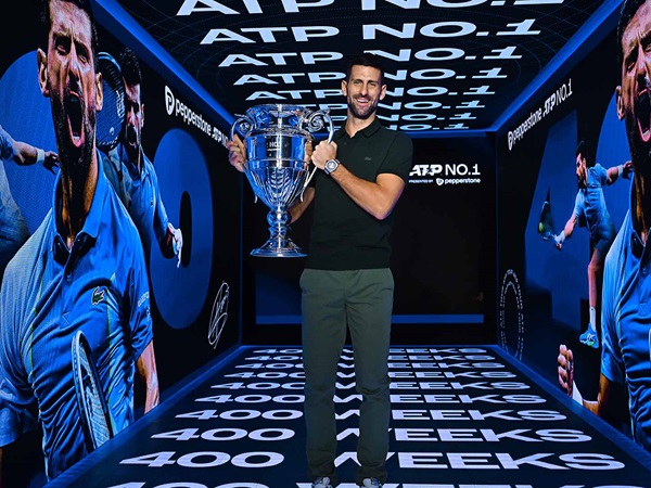 Novak Djokovic Rayakan Pekan Ke-400 Sebagai Petenis Peringkat 1 Dunia